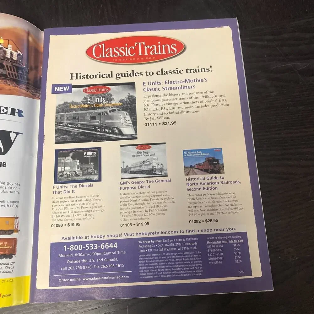 Classic Trains 2002 Summer Santa Fe Atlanta Stations Lafayette Inciana